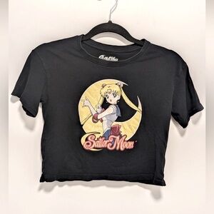 Sailor Moon Black Crop Top